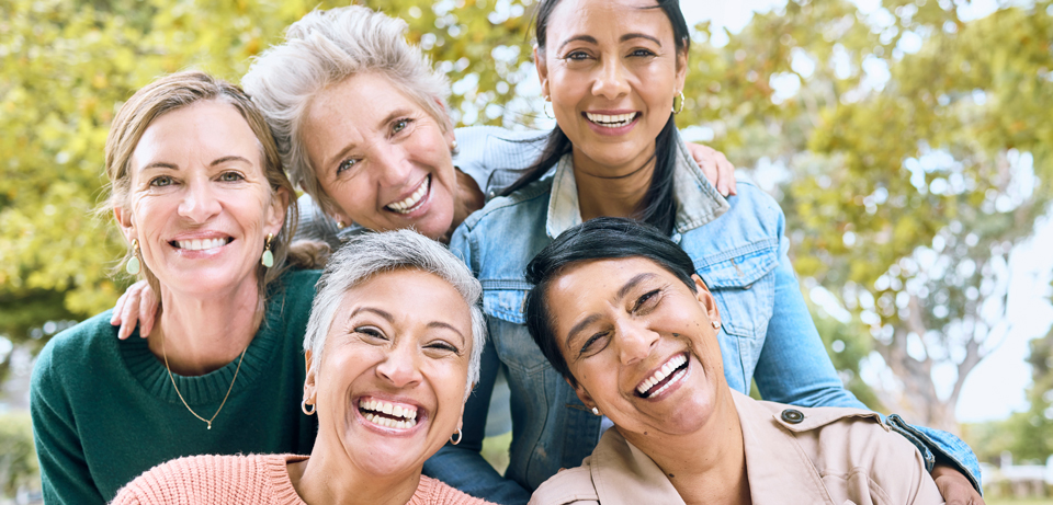 Group of women smiling at the camera
